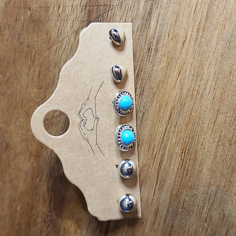 3 pair of earrings